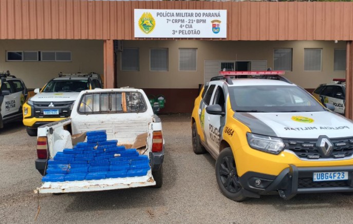 Homem é preso com 32 kg de maconha escondidos em veículo