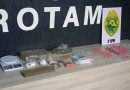 Polícia Militar apreende mais de 500 unidades de ecstasy e 1,5 kg de maconha após abordagem no Bairro Novo Horizonte