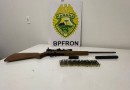 Polícia Militar realiza abordagem em Santo Antônio do Sudoeste durante Operação Hórus e apreende rifle cal. 22