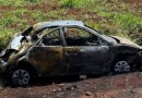 Duas pessoas morrem após carro capotar e pegar fogo na SC-480