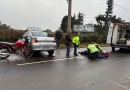 Motociclista “voa” após colisão com carro na Willy Barth