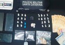 Uma mulher e dois homens são presos pela PM por tráfico de drogas em São Miguel do Oeste