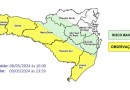 Alerta de chuvas torrenciais: chegada de frente fria promete temporais em SC