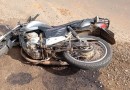 Motociclista fica ferido em colisão traseira com carro na BR 158