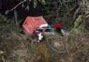 Motociclista cai em rio no interior