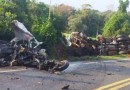 Acidente envolvendo dois carros e caminhão deixa um morto na BR 158