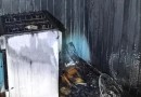 Incêndio em residência mobiliza bombeiros