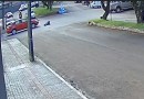 Acidente entre moto e carro deixa motociclista ferido no centro