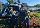 Helicóptero da Polícia Civil é acionado para socorrer vítimas de acidente entre motocicletas