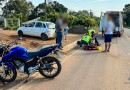 Motociclista é resgatado após colisão traseira na SC-492