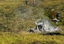 Bombeiros confirmam a morte de piloto do helicóptero que caiu em Santa Catarina