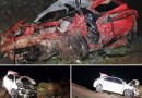 Colisão envolvendo três veículos deixa uma vítima fatal e duas pessoas feridas
