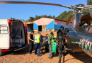 Adolescente é socorrido ao sofrer queda de 10 metros