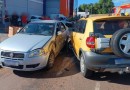 Colisão entre quatro carros deixa uma pessoa ferida