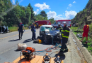 Motorista de automóvel morre em batida frontal na BR-282