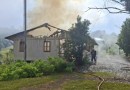 Incêndio destrói residência no Oeste de Santa Catarina e causa prejuízo total