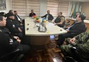 Prefeito Ricardo Ortiña se encontra com agentes da segurança pública da Fronteira