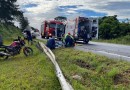 Homem fica gravemente ferido após queda de motocicleta na BR-280