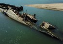 Seca revela navios alemães da 2ª Guerra Mundial no fundo do rio Danúbio, na Sérvia