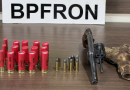 BPFRON prende homem e apreende arma e munições