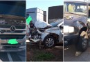 Colisão envolvendo três veículos é registrada na BR 163