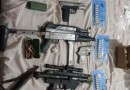 Arsenal de armas de fabricação caseira e drogas são apreendidas