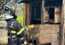 Bombeiros são acionados para atender princípio de incêndio em depósito no interior