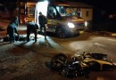 Condutor de motocicleta sofre alguns ferimentos no bairro Copasa em Barracão-PR