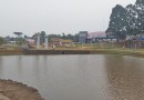 Jovem cai no lago e é socorrida por Policial Militar e Bombeiro