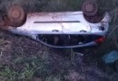 Carro capota na BR-158 e deixa motorista ferido