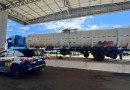 PRF flagra carreta-tanque contaminada e sem pneus na BR-158