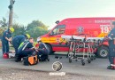 Militar fica gravemente ferido em colisão entre moto e carro