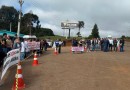 Moradores fazem manifestação em trecho da BR-282 marcado por tragédias