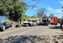 Colisão envolvendo carro da saúde deixa sete feridos na BR-282