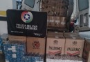 Operação conjunta apreende 40 mil maços de cigarros contrabandeados na BR-282