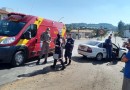 Casal fica ferido em acidente no centro