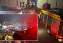 Incêndio atinge galpão de reciclagem e destrói cabine de caminhão