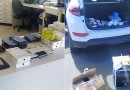 PRF apreende mais de 70 celulares e garrafas de bebidas importadas na BR-282