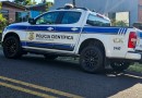 Polícia Científica realiza perícia após furto em salão de beleza