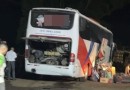 Bombeiros combatem incêndio em ônibus de turismo em Cunha Porã