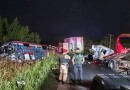 Acidente entre ônibus e caminhão deixa dois mortos e 34 feridos no PR
