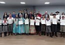 Vereadores realizam homenagem para a Invernada Artística do CTG Sinuelo da Fronteira