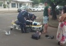 Motociclista fica ferido em colisão registrada no Bairro Vila Nova