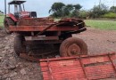 Acidente entre Planalto e São Valério envolve corsa, motocicleta e trator