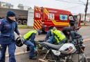 Proteção lateral impede motociclista de cair debaixo de caminhão na Willy Barth