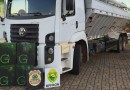 BPFRON apreende caminhão com 330 caixas de cigarros contrabandeados