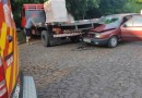 Mulher fica ferida em acidente de trânsito no parque industrial