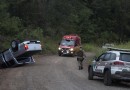 Homem perde o controle da direção de Amarok e salta em barranco na SC 492
