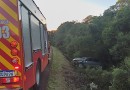 Saída de pista seguida de capotamento deixa mulher gravemente ferida na BR-280