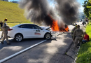 Uma pessoa morre em acidente envolvendo carro da Prefeitura de Seara na BR-470